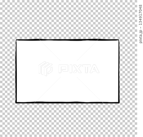 [Line Drawing] Design Materials/Decorative Parts: Hand-drawn Frames 134917048