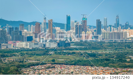 Dec 20 2025 Moody Clouds Cover Mai Po Wetlands With Shenzhen Horizon 134917240