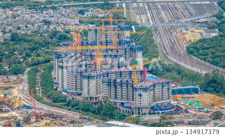 Dec 20 2025 Heavy Machinery Operating At Kam Tin Building Site Dec 20 2025 Heavy Machinery Operating At Kam Tin Building Site 134917379