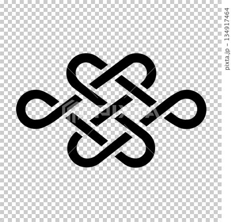 家紋　宝結び 134917464