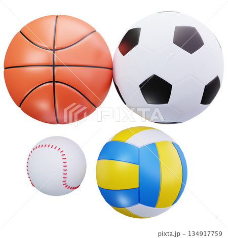 Mixed Sports Balls 134917759