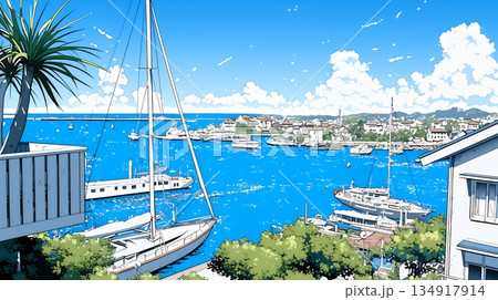 沖縄のヨットハーバー