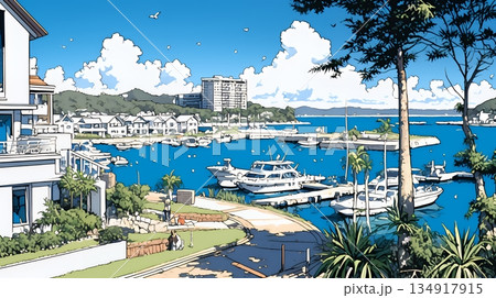 沖縄のヨットハーバー