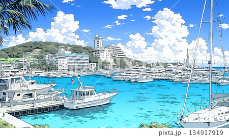 沖縄のヨットハーバー