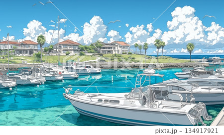 沖縄のヨットハーバー