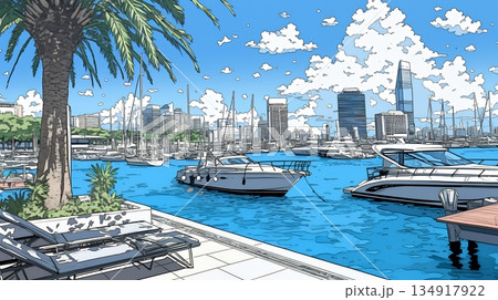 沖縄のヨットハーバー