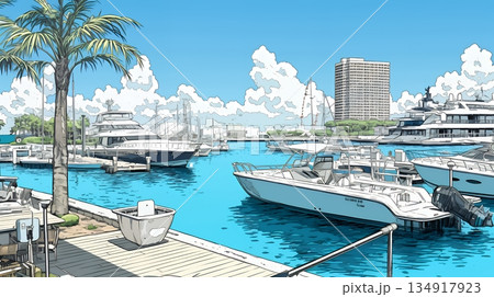 沖縄のヨットハーバー