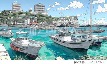 沖縄のヨットハーバー