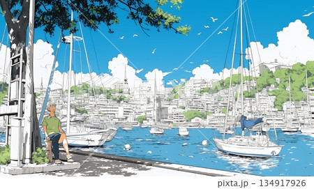 沖縄のヨットハーバー