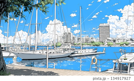 沖縄のヨットハーバー