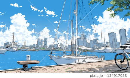 沖縄のヨットハーバー