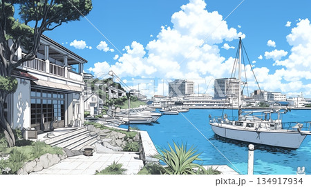 沖縄のヨットハーバー