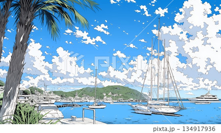 沖縄のヨットハーバー