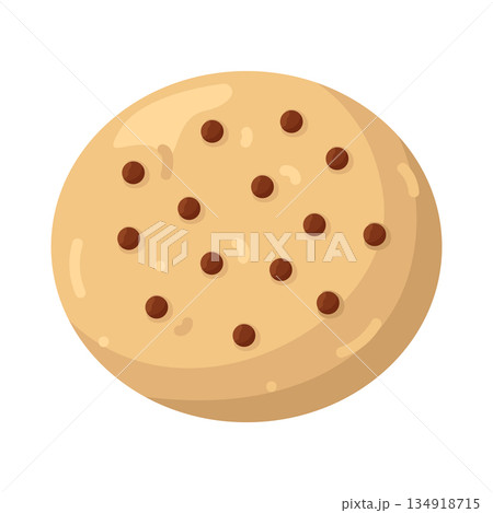 Illustration of chocolate chips cookies  134918715