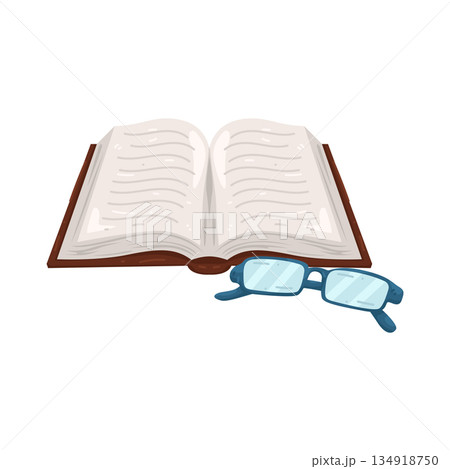 Illustration of open law book 134918750
