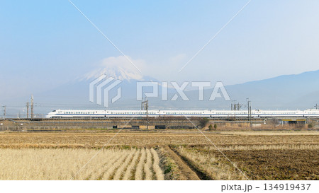富士山と駆ける300系新幹線 134919437