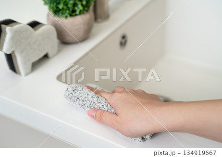掃除 クリーニング 清掃中 134919667