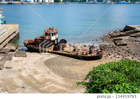鼠島公園の銀杏丸の風景（長崎市） 134919765
