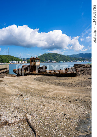 鼠島公園の銀杏丸の風景（長崎市） 134919768