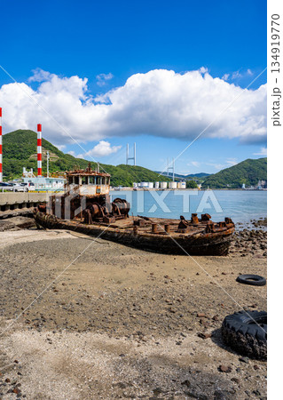 鼠島公園の銀杏丸の風景（長崎市） 134919770