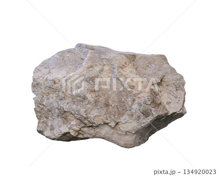 White stone isolated on white background White stone isolated on white background 134920023