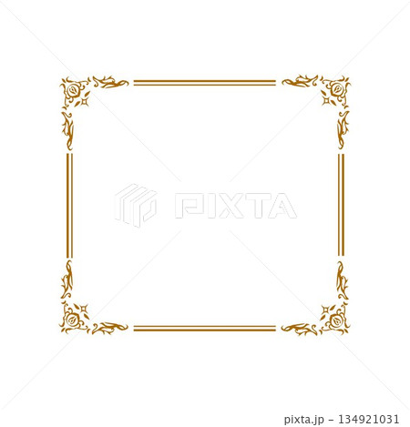 design Luxury Golden Rectangle Corner Certificate Border design Luxury Golden Rectangle Corner Certificate Border 134921031