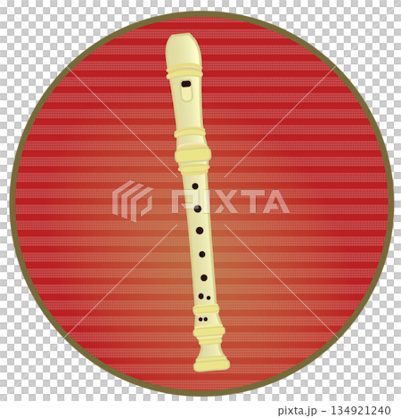 圓形背景的錄音機插圖 134921240