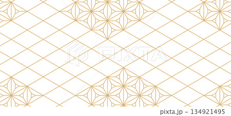 幾何学 抽象 六角形 葉 グリッド パターン 背景 134921495