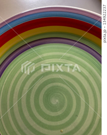 round ceramic plate with a wide variety of colors and gloss finish round ceramic plate with a wide variety of colors and gloss finish 134922237