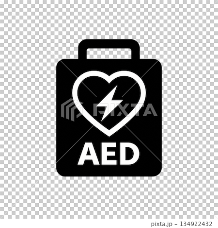 AED（自動体外式除細動器）を示すピクトグラム 134922432