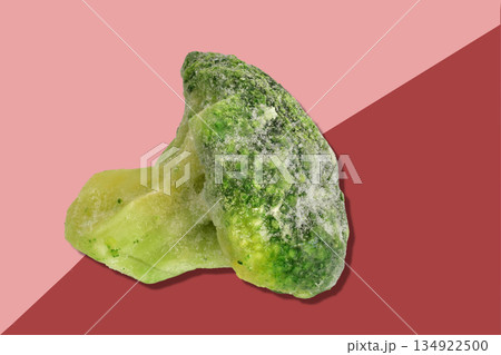 Frozen broccoli. This vegetable is rich in vitamins. Frozen broccoli. This vegetable is rich in vitamins. 134922500