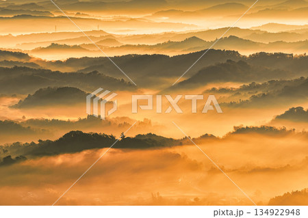 鹿野山九十九谷展望公園 朝景 鹿野山九十九谷展望公園 朝景 134922948