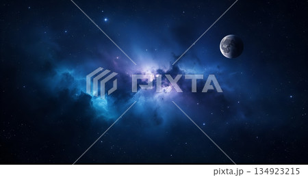 Deep Space Cosmic Nebula Glow 134923215