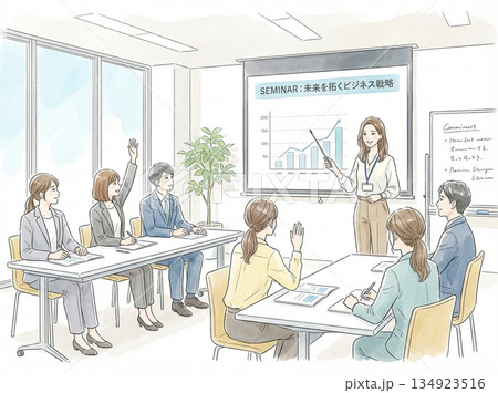 会社内での打ち合わせ風景｜ビジネスセミナー会社内での打ち合わせ風景｜ビジネスセミナー  134923516