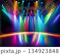 ステージの照明イメージ　無人　ライト　エンターテイメント 134923848
