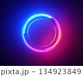 ネオン　ライト　未来の光イメージ　抽象的 134923849