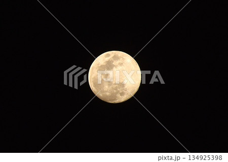 bright full moon floating on sky in night background bright full moon floating on sky in night background 134925398