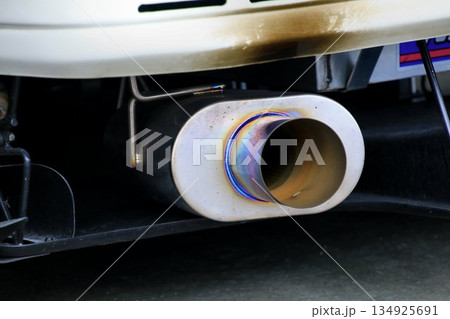 最速の86… N2ハチロクに装着されたデフ下タイプ『チタン製マフラー』 134925691