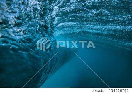 Ocean wave spectacle, Immersive view of powerful ocean wave from beneath surface Ocean wave spectacle, Immersive view of powerful ocean wave from beneath surface 134926761