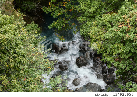 岩手県八幡平国立公園の渓谷 134926959