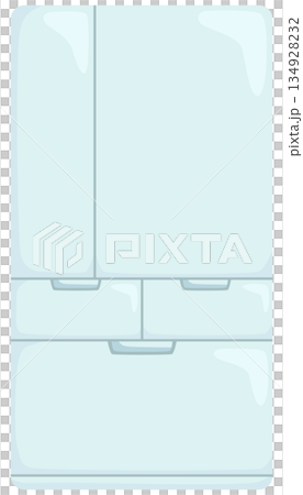 簡單的冰箱插圖向量圖素材 134928232