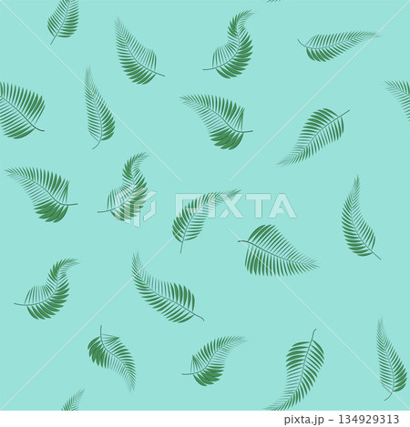 Tropical palm, monstera and banana leaves seamless pattern. Beach, sea, vacation, swimwear pattern Tropical palm, monstera and banana leaves seamless pattern. Beach, sea, vacation, swimwear pattern 134929313