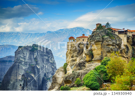 Monastery in Meteora, Greece 134930940