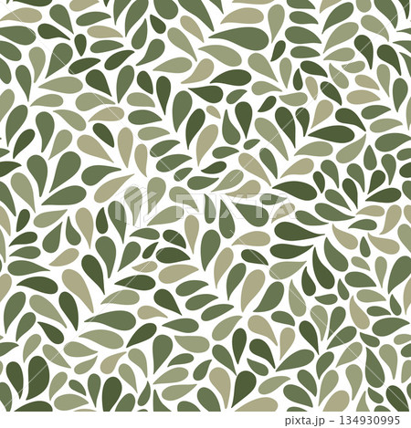 Abstract Botanical Seamless Pattern with Organic Plant Inspired Artistic Shapes Abstract Botanical Seamless Pattern with Organic Plant Inspired Artistic Shapes 134930995