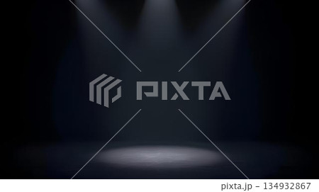 背景素材_スポットライトの演出 背景素材_スポットライトの演出 134932867