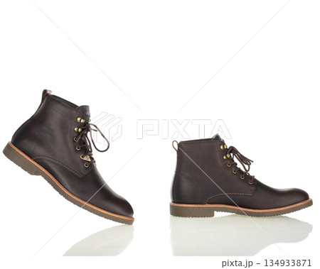 Mens Brown Leather Lace Up Boots Mens Brown Leather Lace Up Boots 134933871