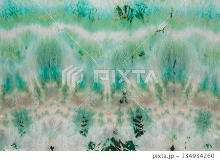 abstract pattern on silk fabric texture in green tones abstract pattern on silk fabric texture in green tones 134934260