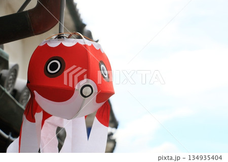 金魚提灯　柳井市の伝統工芸品　観光地の町並み 134935404