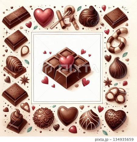 チョコレートのイラスト 134935659