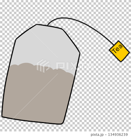 Tea bag black tea 134936239